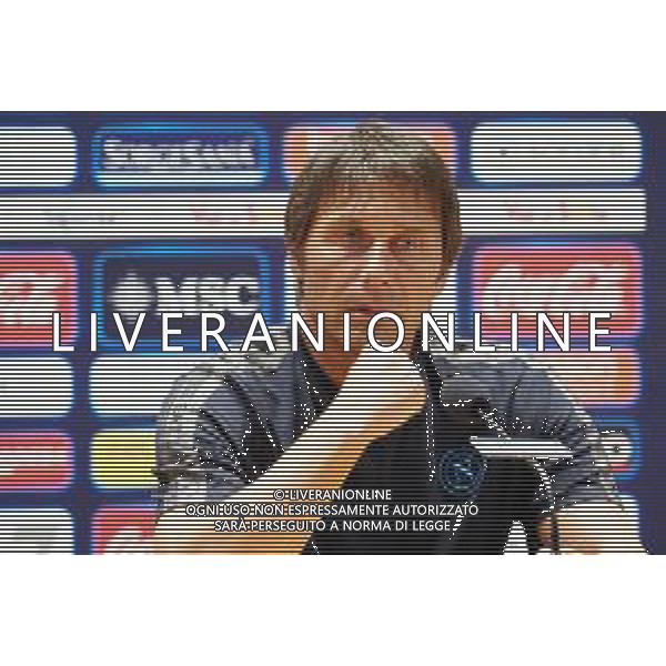 RITIRO NAPOLI CALCIO A DIMARO 13.07.2024 NELLA FOTO CONFERENZA STAMPA DEL NUOVO ALLENATORE ANTONIO CONTE ©MOSCA/ AGENZIA ALDO LIVERANI SAS