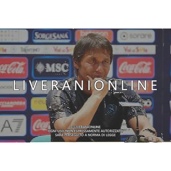 RITIRO NAPOLI CALCIO A DIMARO 13.07.2024 NELLA FOTO CONFERENZA STAMPA DEL NUOVO ALLENATORE ANTONIO CONTE ©MOSCA/ AGENZIA ALDO LIVERANI SAS