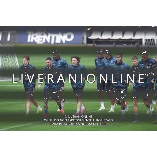 RITIRO NAPOLI CALCIO A DIMARO - ALLENAMENTO 13.07.2024 NELLA FOTO MATTEO NAPOLETANO, LEONARDO SPINAZZOLA E MARIO RUI - CORSA DI GRUPPO ©MOSCA/ AGENZIA ALDO LIVERANI SAS