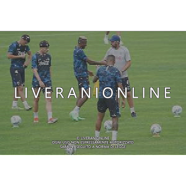 RITIRO NAPOLI CALCIO A DIMARO - ALLENAMENTO 13.07.2024 NELLA FOTO CRISTIAN STELLINI, Victor Osimhen ©MOSCA/ AGENZIA ALDO LIVERANI SAS