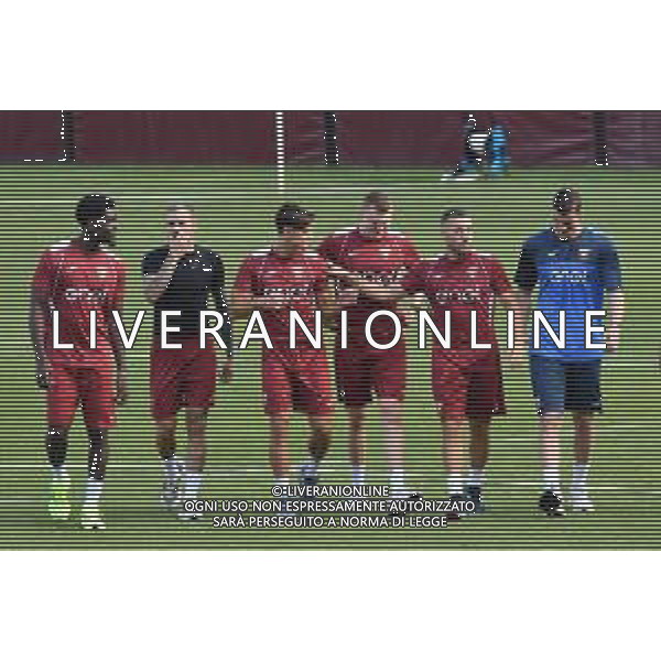 TVMV-Torino 13.07.2024 Stadio Filadelfia © Manuela Viganti/Agenzia Aldo Liverani Allenamento Torino Ritiro Estivo Stagione 2024/2025 Nella foto: antonio sanabria, samuele ricci, perr schurrs e nikola vlasic ©Viganti/AGENZIA ALDO LIVERANI SAS