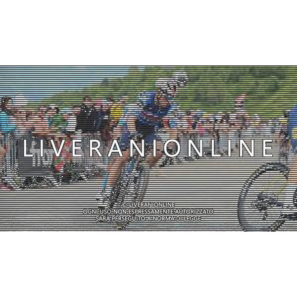 13-07-2024 Tour De France; Tappa 14 Pau - Saint Lary Soulan; 2024, Soudal - Quick Step; Landa Meana, Mikel; Saint Lary Soulan; ©SIROTTI/AGENZIA ALDO LIVERANI SAS