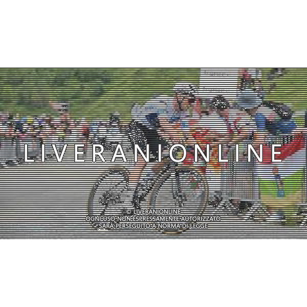 13-07-2024 Tour De France; Tappa 14 Pau - Saint Lary Soulan; 2024, Soudal - Quick Step; Evenepoel, Remco; Saint Lary Soulan; ©SIROTTI/AGENZIA ALDO LIVERANI SAS