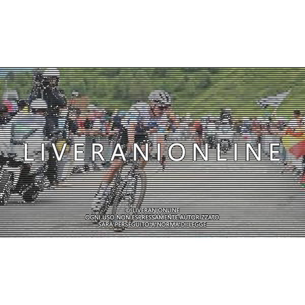 13-07-2024 Tour De France; Tappa 14 Pau - Saint Lary Soulan; 2024, Soudal - Quick Step; Evenepoel, Remco; Saint Lary Soulan; ©SIROTTI/AGENZIA ALDO LIVERANI SAS