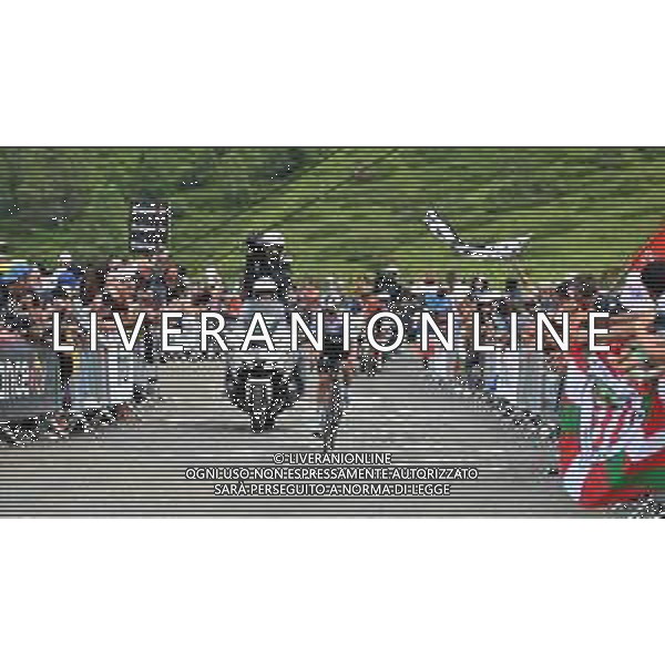 13-07-2024 Tour De France; Tappa 14 Pau - Saint Lary Soulan; 2024, Soudal - Quick Step; Evenepoel, Remco; Saint Lary Soulan; ©SIROTTI/AGENZIA ALDO LIVERANI SAS