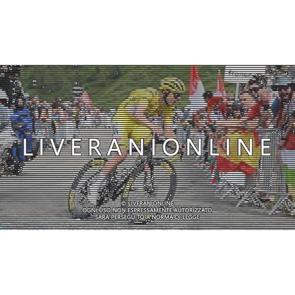 13-07-2024 Tour De France; Tappa 14 Pau - Saint Lary Soulan; 2024, Uae Team Emirates; Pogacar, Tadej; Saint Lary Soulan; ©SIROTTI/AGENZIA ALDO LIVERANI SAS