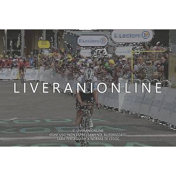 13-07-2024 Tour De France; Tappa 14 Pau - Saint Lary Soulan; 2024, Soudal - Quick Step; Evenepoel, Remco; Saint Lary Soulan; ©SIROTTI/AGENZIA ALDO LIVERANI SAS