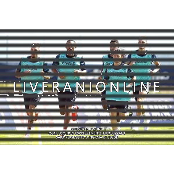 14-07-2024 DIMARO RITIRO NAPOLI ALLENAMENTO NELLA FOTO: GATEANO, Juan Jesus, Jens Cajuste, Mario Rui, RAFA MARIN FOTO MOSCA/AG. ALDO LIVERANI