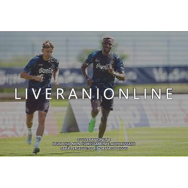 14-07-2024 DIMARO RITIRO NAPOLI ALLENAMENTO NELLA FOTO: Victor Osimhen, Jesper Lindstrom FOTO MOSCA/AG. ALDO LIVERANI