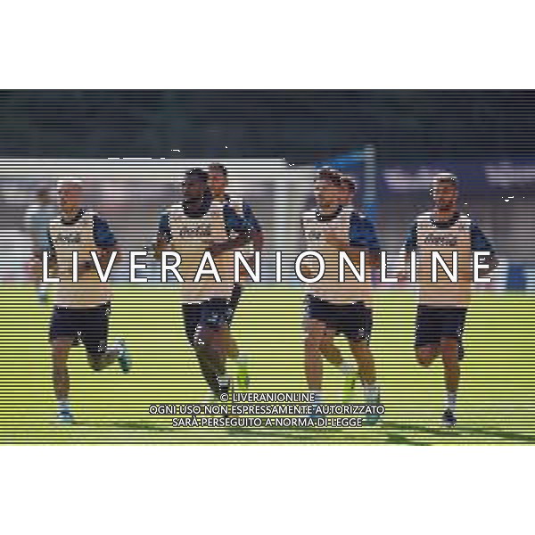 14-07-2024 DIMARO RITIRO NAPOLI ALLENAMENTO NELLA FOTO: Pasquale Mazzocchi, Frank Anguissa, Giovanni Simeone, SPINAZZOLA FOTO MOSCA/AG. ALDO LIVERANI