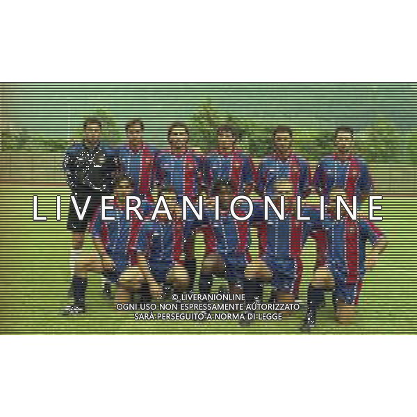 NEG-04-08-1999 LONGARONE PARTITA DI CALCIO AMICHEVOLE CITTADELLA-COSENZA NELLA FOTO FORMAZIONE COSENZA 1999-2000 RIPA-MALUSCI- ALFIERI-COLLE -IMBRIANI-GUZZO SED DE ANGELIS-GIOACCHINI-MANFREDINI-ALTOMARE-BIAGIONI AG ALDO LIVERANI SAS
