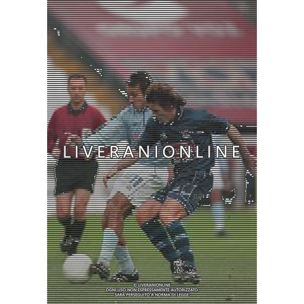 NEG- 13-02-2000 CAMPIONATO DI CALCIO SPAGNOLO REAL CELTA VIGO-REAL SOCIATED NELLA FOTO ADRIAN GUSTAVO LOPEZ AG ALDO LIVERANI SAS 