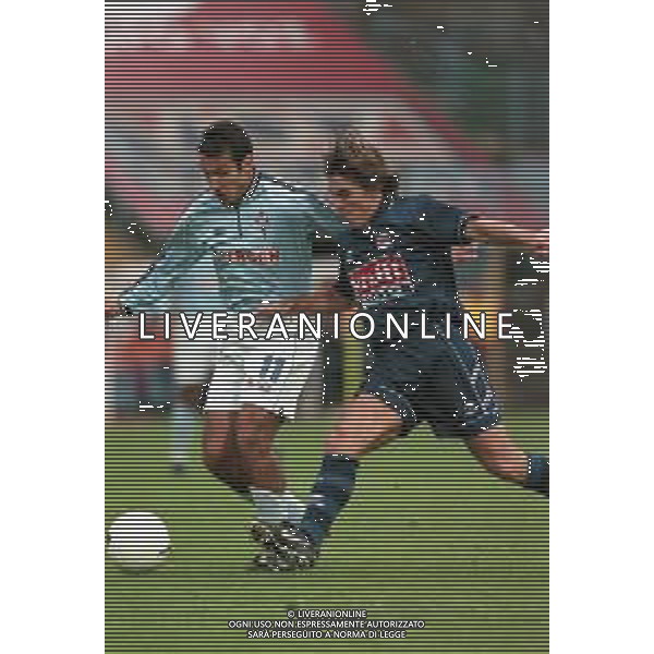 NEG- 13-02-2000 CAMPIONATO DI CALCIO SPAGNOLO REAL CELTA VIGO-REAL SOCIATED NELLA FOTO ADRIAN GUSTAVO LOPEZ AG ALDO LIVERANI SAS 