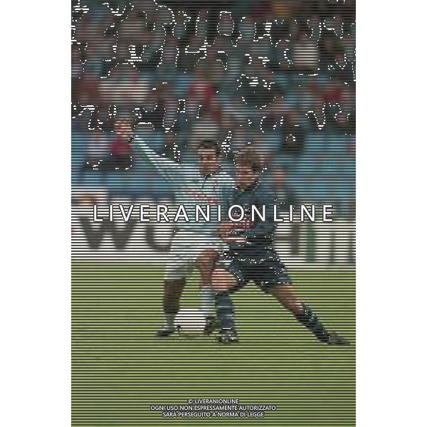 NEG- 13-02-2000 CAMPIONATO DI CALCIO SPAGNOLO REAL CELTA VIGO-REAL SOCIATED NELLA FOTO ADRIAN GUSTAVO LOPEZ AG ALDO LIVERANI SAS