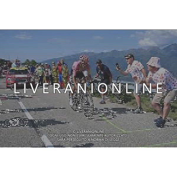 14-07-2024 Tour De France; Tappa 15 Loudenvielle - Plateau De Beille; 2024, Ef Education - Easypost; Carapaz Antonio, Richard Antonio; Plateau De Beille; ©SIROTTI / AG ALDO LIVERANI SAS