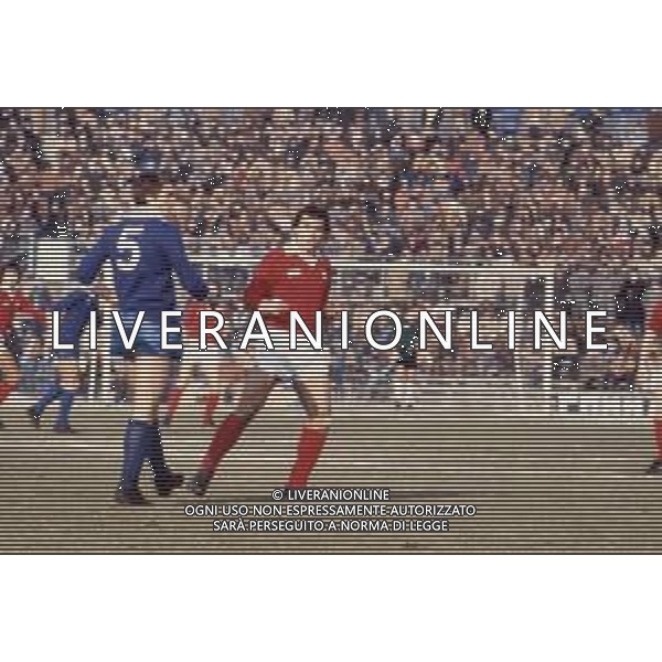 DIAP-RETROSPETTIVA ELIO FORTUNATO CALCIATORE NELLA FOTO ELIO FORTUNATO CON LA MAGLIA DEL PERUGIA CALCIO AG ALDO LIVERANI SAS