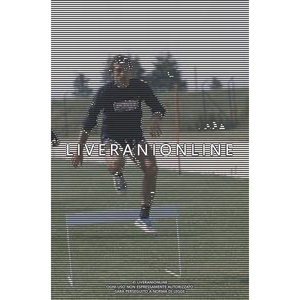 DIAP-RETROSPETTIVA ELIO FORTUNATO CALCIATORE NELLA FOTO ELIO FORTUNATO CON LA MAGLIA DEL PERUGIA CALCIO AG ALDO LIVERANI SAS