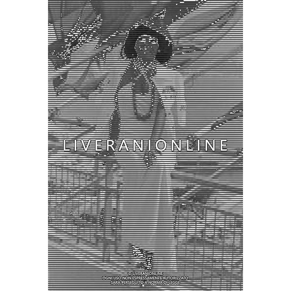 Neg- RETROSPETTIVA DIANA ROSS CANTANTE NELLA FOTO DIANA ROSS AL FESTIVAL DI CANNES NELL\'ANNO 1973 AG ALDO LIVERANI SAS