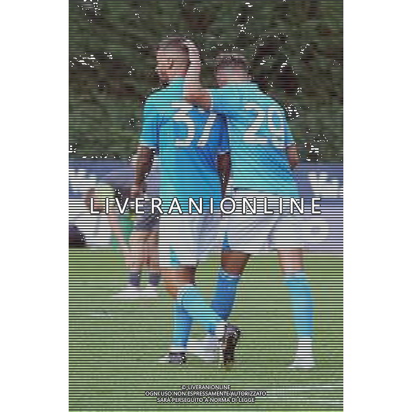 16-07-2024 RITIRO NAPOLI CALCIO DIMARO FOLGARIDA 2024 AMICHEVOLE NAPOLI, ANAUNE NELLA FOTO: esultanza Leonardo Spinazzola FOTO MOSCA, AG.LIVERANI