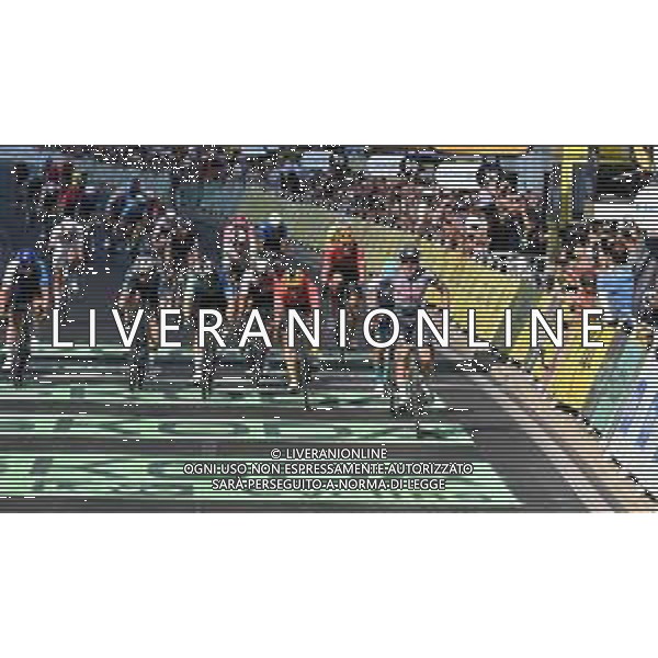 16-07-2024 Tour De France; Tappa 16 Gruissan - Nimes; 2024, Alpecin - Deceuninck; 2024, Uno X - Mobility; Philipsen, Jasper; Kristoff, Alexander; Nimes; ©SIROTTI / AGENZIA ALDO LIVERANI SAS