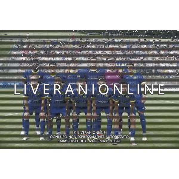 Hellas Verona team photo during Hellas Verona FC vs Top 22 Dilettanti Verona, 1° Test Match, at Centro Sportivo \'La Pineta\' on Folgaria (TN), on July 17, 2024. (Photo by Davide Casentini)/AGENZIA ALDO LIVERANI SAS