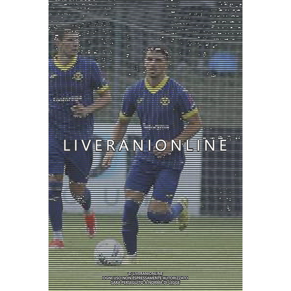 Dani Silva of Hellas Verona play the ball during Hellas Verona FC vs Top 22 Dilettanti Verona, 1° Test Match, at Centro Sportivo \'La Pineta\' on Folgaria (TN), on July 17, 2024. (Photo by Davide Casentini)/AGENZIA ALDO LIVERANI SAS