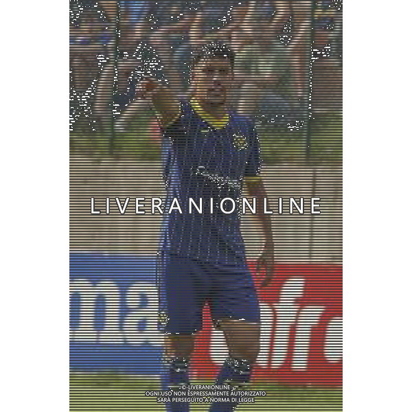 Abdou Harroui of Hellas Verona gestures during Hellas Verona FC vs Top 22 Dilettanti Verona, 1° Test Match, at Centro Sportivo \'La Pineta\' on Folgaria (TN), on July 17, 2024. (Photo by Davide Casentini)/AGENZIA ALDO LIVERANI SAS