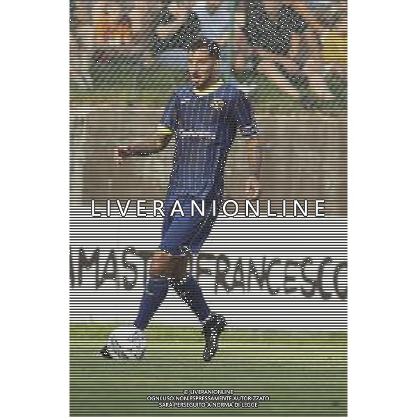 Federico Ceccerini of Hellas Verona play the ball during Hellas Verona FC vs Top 22 Dilettanti Verona, 1° Test Match, at Centro Sportivo \'La Pineta\' on Folgaria (TN), on July 17, 2024. (Photo by Davide Casentini)/AGENZIA ALDO LIVERANI SAS