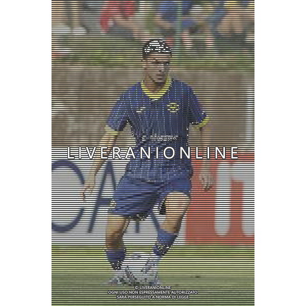 Reda Belahyane of Hellas Verona play the ball during Hellas Verona FC vs Top 22 Dilettanti Verona, 1° Test Match, at Centro Sportivo \'La Pineta\' on Folgaria (TN), on July 17, 2024. (Photo by Davide Casentini)/AGENZIA ALDO LIVERANI SAS