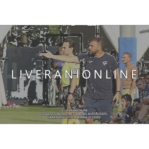 Paolo Zanetti Head Coach of Hellas Verona during Hellas Verona FC vs Top 22 Dilettanti Verona, 1° Test Match, at Centro Sportivo \'La Pineta\' on Folgaria (TN), on July 17, 2024. (Photo by Davide Casentini)/AGENZIA ALDO LIVERANI SAS