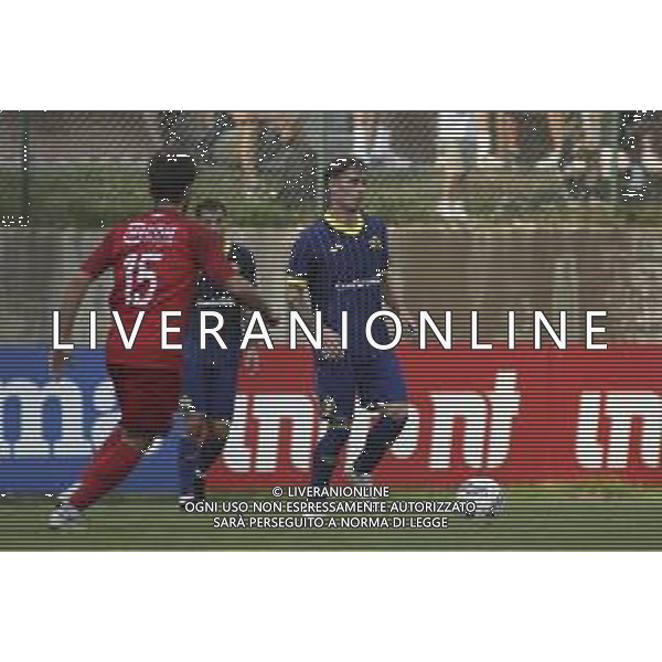 Davide Bragantini of Hellas Verona during Hellas Verona FC vs Top 22 Dilettanti Verona, 1° Test Match, at Centro Sportivo \'La Pineta\' on Folgaria (TN), on July 17, 2024. (Photo by Davide Casentini)/AGENZIA ALDO LIVERANI SAS