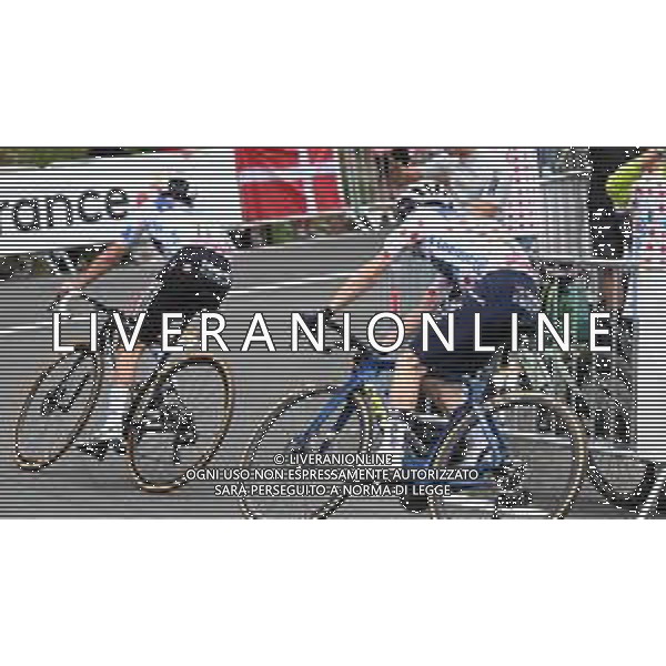 19-07-2024 Tour De France; Tappa 19 Embrun - Isola 2000; 2024, Soudal - Quick Step; 2024, Visma - Lease A Bike; Evenepoel, Remco; Vingegaard, Jonas; Isola 2000; ©SIROTTI/AGENZIA ALDO LIVERANI SAS