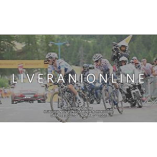 19-07-2024 Tour De France; Tappa 19 Embrun - Isola 2000; 2024, Soudal - Quick Step; 2024, Visma - Lease A Bike; Evenepoel, Remco; Vingegaard, Jonas; Isola 2000; ©SIROTTI/AGENZIA ALDO LIVERANI SAS
