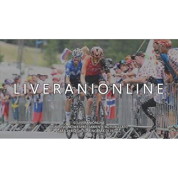 19-07-2024 Tour De France; Tappa 19 Embrun - Isola 2000; 2024, Ineos Grenadiers; 2024, Movistar; Rodriguez Cano, Carlos; Mas, Enric; Isola 2000; ©SIROTTI/AGENZIA ALDO LIVERANI SAS