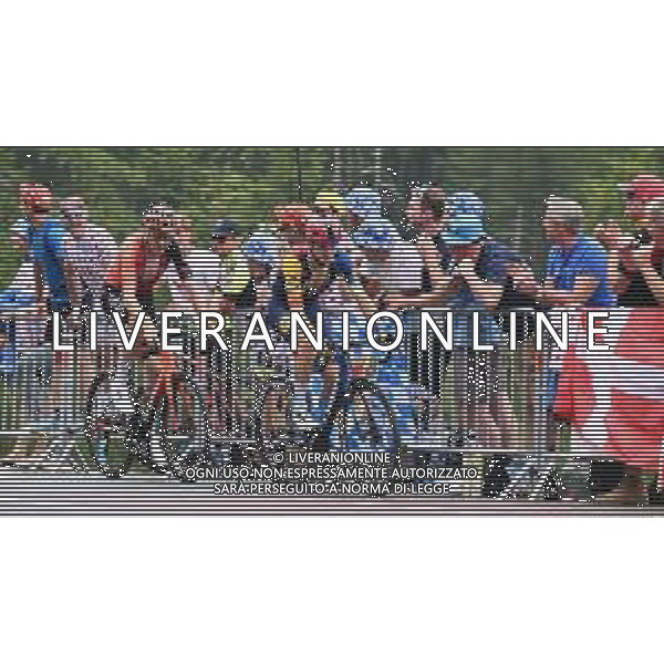 19-07-2024 Tour De France; Tappa 19 Embrun - Isola 2000; 2024, Lidl - Trek; 2024, Ineos Grenadiers; Ciccone, Giulio; De Plus, Laurens; Isola 2000; ©SIROTTI/AGENZIA ALDO LIVERANI SAS