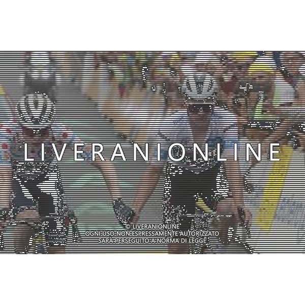 19-07-2024 Tour De France; Tappa 19 Embrun - Isola 2000; 2024, Soudal - Quick Step; Evenepoel, Remco; Vingegaard, Jonas; Isola 2000; ©SIROTTI/AGENZIA ALDO LIVERANI SAS