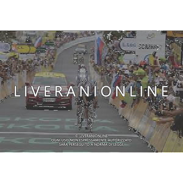 19-07-2024 Tour De France; Tappa 19 Embrun - Isola 2000; 2024, Soudal - Quick Step; Evenepoel, Remco; Vingegaard, Jonas; Isola 2000; ©SIROTTI/AGENZIA ALDO LIVERANI SAS