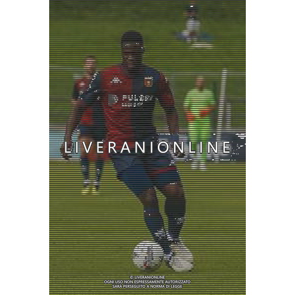 Caleb Ekuban of Genoa CFC play the ball during Genoa CFC vs Venezia FC, Test Match pre season Serie A Enilive 2024-25, at Centro Sportivo "Carlo Benatti" in Moena (TN), Italy, on July 20, 2024. (Photo by Davide Casentini)/AGENZIA ALDO LIVERANI SAS