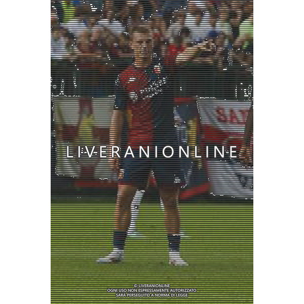 Albert Gudmundsson of Genoa CFC gestures during Genoa CFC vs Venezia FC, Test Match pre season Serie A Enilive 2024-25, at Centro Sportivo "Carlo Benatti" in Moena (TN), Italy, on July 20, 2024. (Photo by Davide Casentini)/AGENZIA ALDO LIVERANI SAS