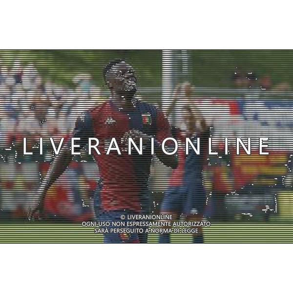 Caleb Ekuban of Genoa CFC during Genoa CFC vs Venezia FC, Test Match pre season Serie A Enilive 2024-25, at Centro Sportivo "Carlo Benatti" in Moena (TN), Italy, on July 20, 2024. (Photo by Davide Casentini)/AGENZIA ALDO LIVERANI SAS