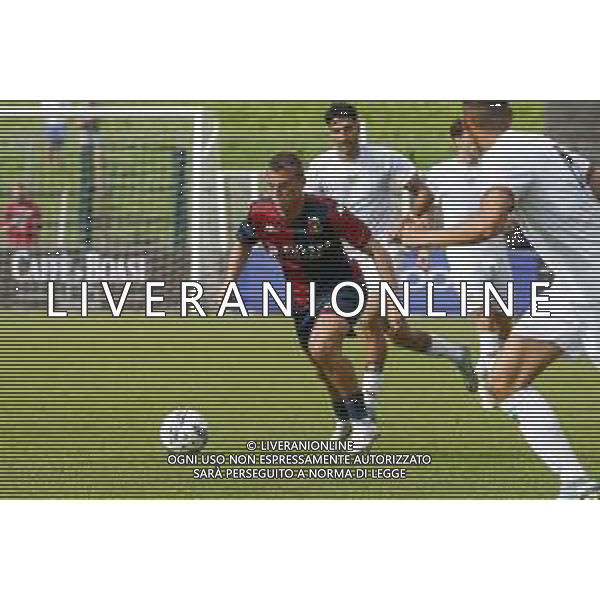 Albert Gudmundsson of Genoa CFC play the ball during Genoa CFC vs Venezia FC, Test Match pre season Serie A Enilive 2024-25, at Centro Sportivo "Carlo Benatti" in Moena (TN), Italy, on July 20, 2024. (Photo by Davide Casentini)/AGENZIA ALDO LIVERANI SAS