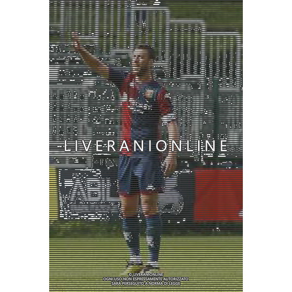 Mattia Bani of Genoa CFC gestures during Genoa CFC vs Venezia FC, Test Match pre season Serie A Enilive 2024-25, at Centro Sportivo "Carlo Benatti" in Moena (TN), Italy, on July 20, 2024. (Photo by Davide Casentini)/AGENZIA ALDO LIVERANI SAS