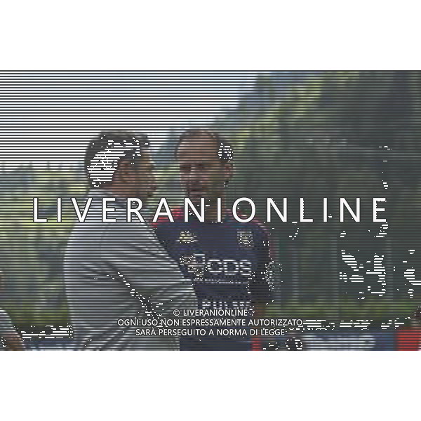 Alberto Gilardino Head Coach of Genoa CFC and Eusebio Di Francesco Head Coach of Venezia FC during Genoa CFC vs Venezia FC, Test Match pre season Serie A Enilive 2024-25, at Centro Sportivo "Carlo Benatti" in Moena (TN), Italy, on July 20, 2024. (Photo by Davide Casentini)/AGENZIA ALDO LIVERANI SAS