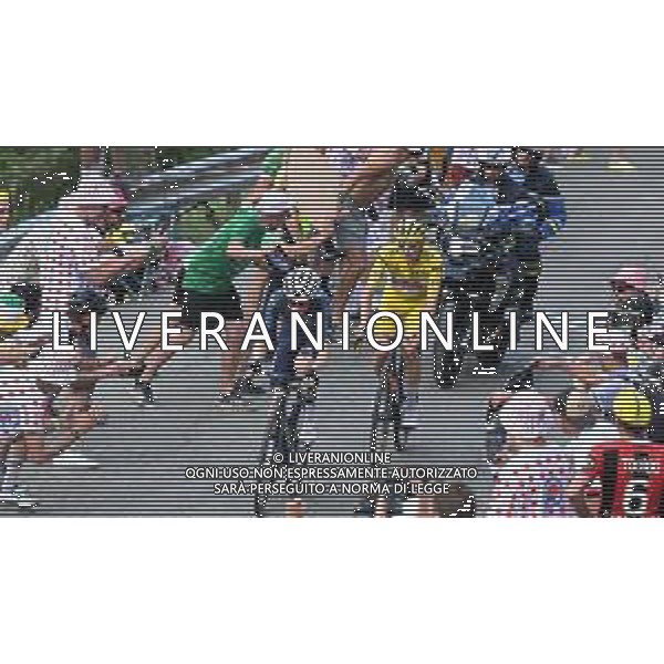 20-07-2024 Tour De France; Tappa 20 Nice - Col De La Couillole; 2024, Uae Team Emirates; 2024, Visma - Lease A Bike; Pogacar, Tadej; Vingegaard, Jonas; Col De La Couillole; ©SIROTTI/AGENZIA ALDO LIVERANI SAS