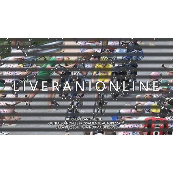 20-07-2024 Tour De France; Tappa 20 Nice - Col De La Couillole; 2024, Uae Team Emirates; 2024, Visma - Lease A Bike; Pogacar, Tadej; Vingegaard, Jonas; Col De La Couillole; ©SIROTTI/AGENZIA ALDO LIVERANI SAS