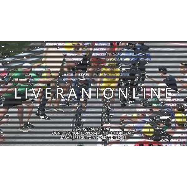 20-07-2024 Tour De France; Tappa 20 Nice - Col De La Couillole; 2024, Uae Team Emirates; 2024, Visma - Lease A Bike; Pogacar, Tadej; Vingegaard, Jonas; Col De La Couillole; ©SIROTTI/AGENZIA ALDO LIVERANI SAS