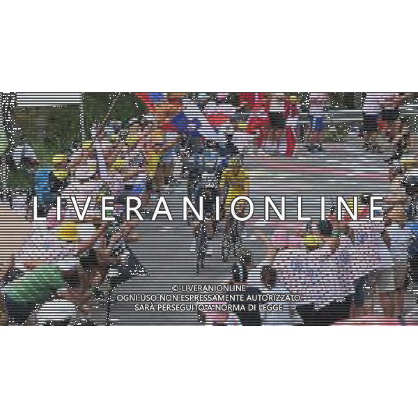 20-07-2024 Tour De France; Tappa 20 Nice - Col De La Couillole; 2024, Uae Team Emirates; 2024, Visma - Lease A Bike; Pogacar, Tadej; Vingegaard, Jonas; Col De La Couillole; ©SIROTTI/AGENZIA ALDO LIVERANI SAS