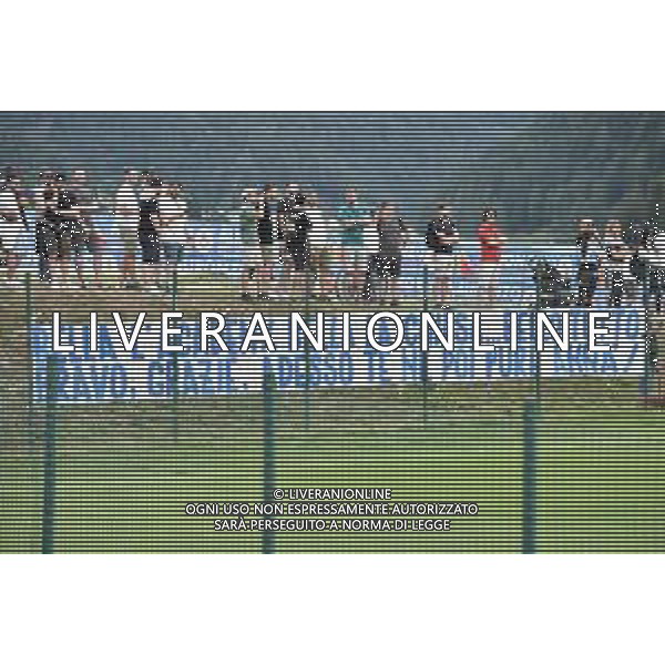 Allenamento Lazio - Ritiro precampionato - Stadio Zandegiacomo - Auronzo Di Cadore 20-07-2024 nella foto Striscione ironico contro Claudio Lotito ©Federico Gaetano/AGENZIA ALDO LIVERANI SAS