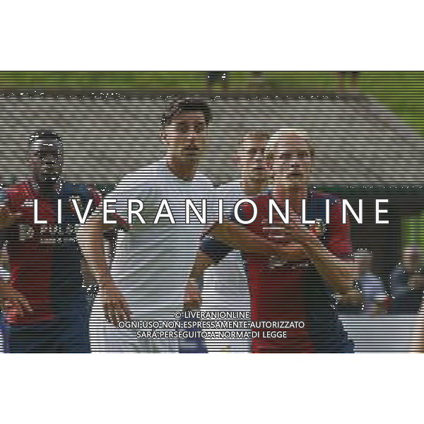 Antonio Candela of Venezia FC, Morten Thorsby of Genoa CFC during Genoa CFC vs Venezia FC, Test Match pre season Serie A Enilive 2024-25, at Centro Sportivo "Carlo Benatti" in Moena (TN), Italy, on July 20, 2024. (Photo by Davide Casentini) /AGENZIA ALDO LIVERANI SAS