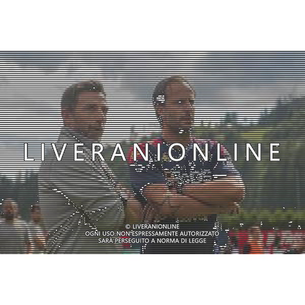 Eusebio Di Francesco Head Coach of Venezia FC and Alberto Gilardino Head Coach of Genoa CFC during Genoa CFC vs Venezia FC, Test Match pre season Serie A Enilive 2024-25, at Centro Sportivo "Carlo Benatti" in Moena (TN), Italy, on July 20, 2024. (Photo by Davide Casentini) /AGENZIA ALDO LIVERANI SAS